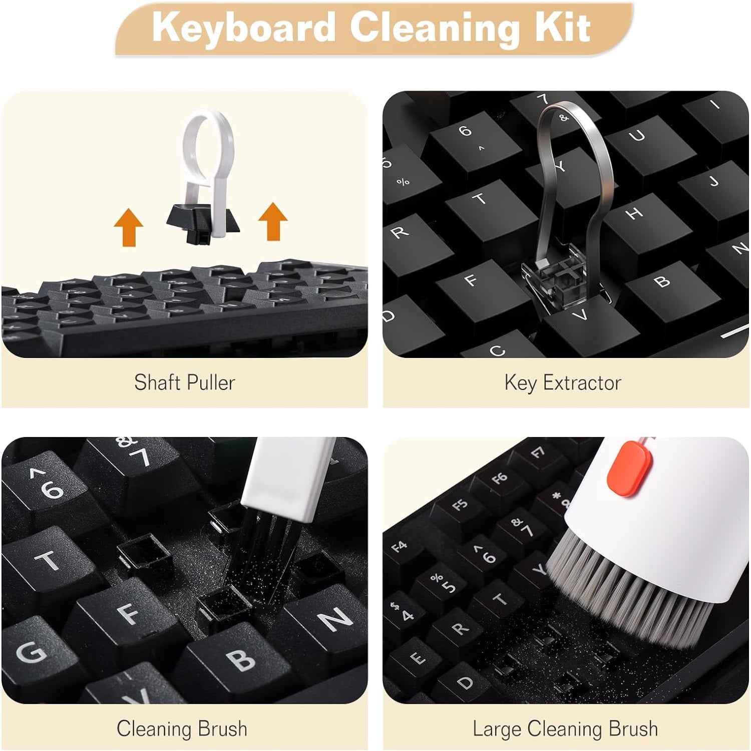 20-in-1 Keyboard Cleaner Kit – Electronic Cleaning Brush, Spray & Tools for Laptop, Phone, Camera & More 20-in-1 Keyboard Cleaner Kit – Electronic Cleaning Brush, Spray & Tools for Laptop, Phone, Camera & More